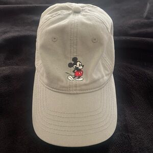 Light gray Mickey Mouse Cap Hat (adjustable)
